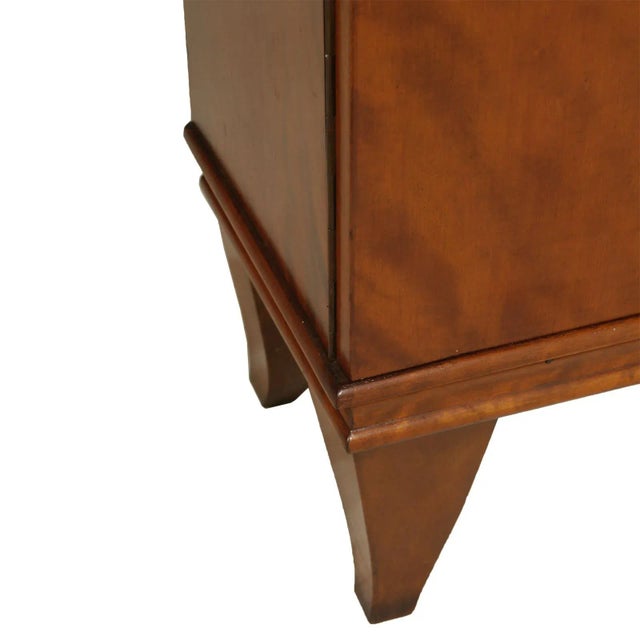 1920s Italian Art Deco Walnut Vanity Cabinet, 1920s For Sale - Image 5 of 11