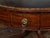 Brown English Regency 1840s Mahogany Rent Table with Leather Top and Eight Drawers For Sale - Image 8 of 12