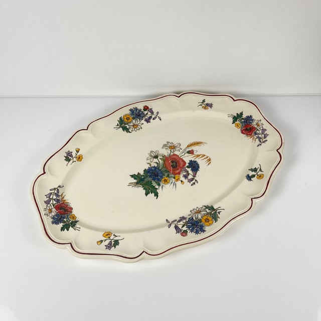 Large Agreste Platter from Sarreguemines, 1890s For Sale - Image 5 of 11