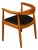Mid-Century Modern Oak Round Chair in the Style of Hans Wegner For Sale