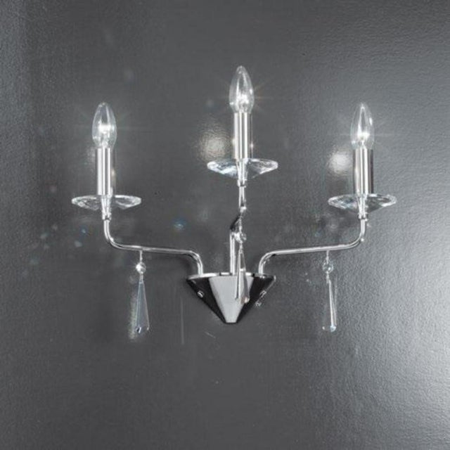 Crystal 12 Lights Chandelier in Polished Chrome and Crystal by Aggiolight For Sale - Image 6 of 8