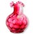 English hand-blown Cranberry glass pitcher. Good quality, classic styling. No maker's mark.