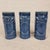 Shabby Chic 1970s Hollywood Regency Libbey Blue Ceramic Tiki Mugs - Set of 3 For Sale - Image 3 of 10