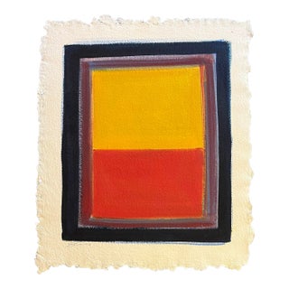 1990s Abstract Expressionist Oil Painting by Satori Gregorakis For Sale