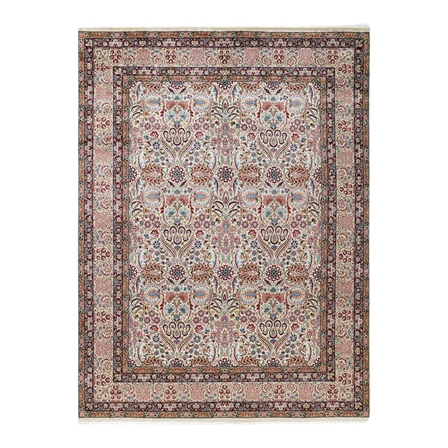 Mogul, One-of-a-Kind Hand-Knotted Area Rug in Ivory, 8' 0" x 10' 9" For Sale