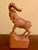 Rustic Mid 20th Century Large Black Forest Wooden Ibex (Iberian) Carving For Sale - Image 3 of 12