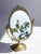 Metal Mid-Century Oval Ornate Brass Vanity Swivel Mirror, 1960s For Sale - Image 7 of 10
