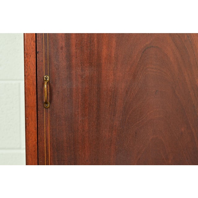 Antique Victorian Carved Inlaid Mahogany Music Cabinet, Circa 1900 For Sale - Image 10 of 15
