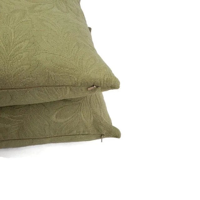 Jf Fabrics Miami in Sage Pillow Cover For Sale In Portland, OR - Image 6 of 8