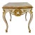 Italian Rococo Console Table, Giltwood & Marble Top, Mid-20th Century For Sale