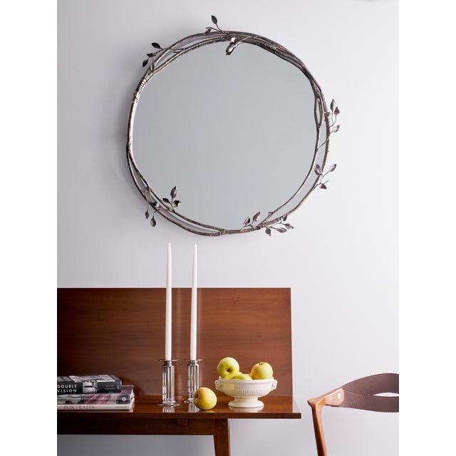 Warm Black Lennox Vine and Leaf Wall Mirror For Sale - Image 11 of 12