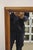 Mid-Century Modern Vintage Mid Century Modern Sculpted Walnut Rectangular Modernist Wall Mirror For Sale - Image 3 of 10