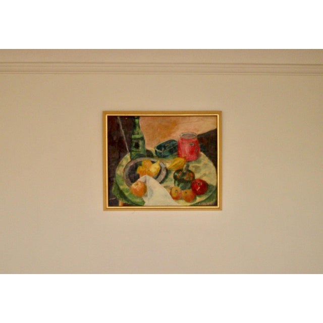 Eva Mellgren, Fruit, 1950s, Oil on Canvas, Framed For Sale - Image 5 of 16