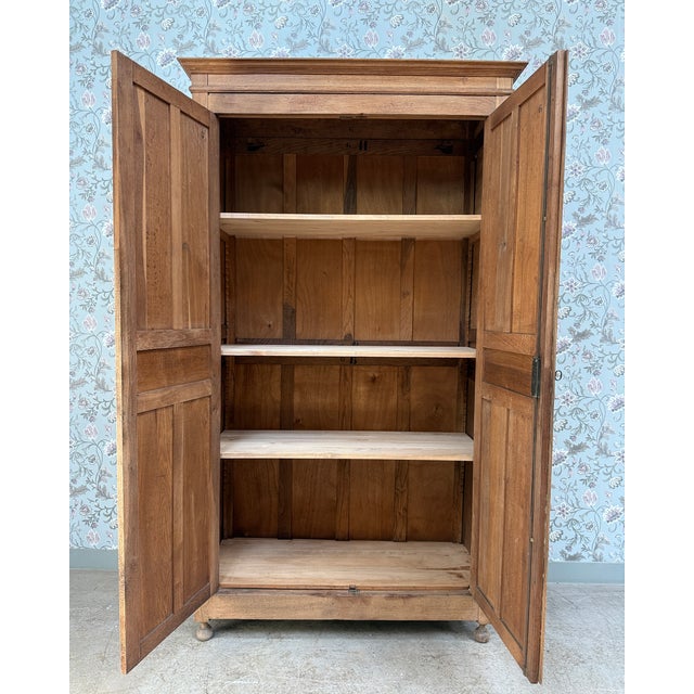 Large Antique Oak Wardrobe, 1890s For Sale - Image 11 of 12