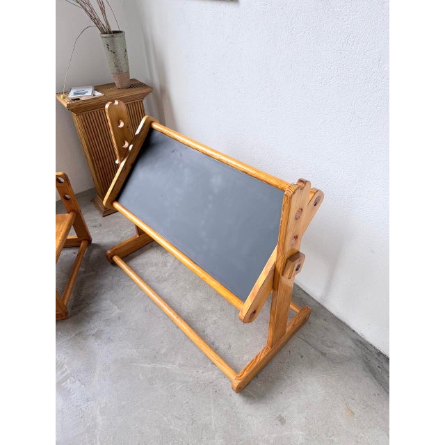 Bauhaus Pine Childrens Desk and Chair, 1960s, Set of 2 For Sale - Image 14 of 18