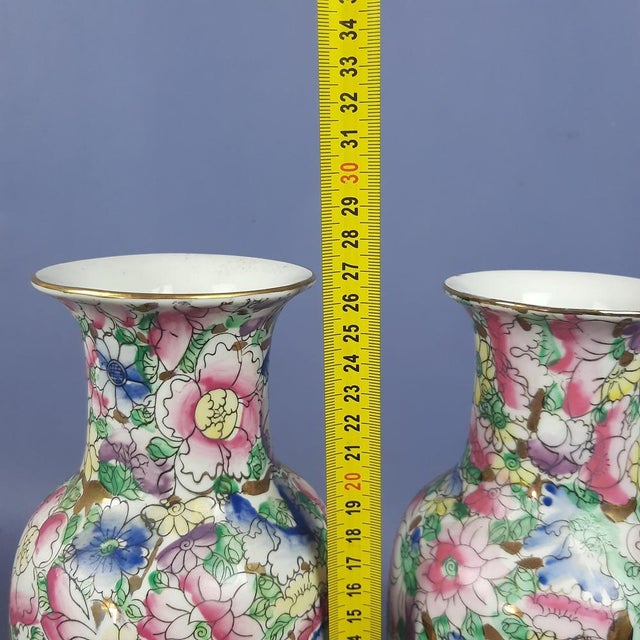 Chinese Ceramic Vases, 1940s, Set of 2 For Sale - Image 15 of 16