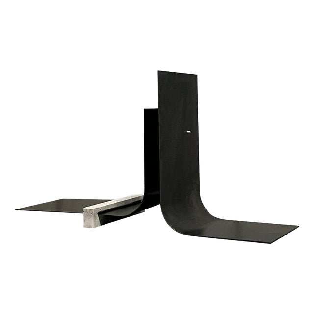 Collision 2.1 Floor Lamp in Iron & Travertine by D´ARK Atelier For Sale