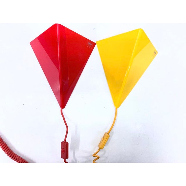 Two Triangular Wall Lamps by Mawa Design, 1980s, Set of 2 For Sale - Image 11 of 11
