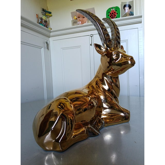 Postmodern Ceramic Antelope by Ezio Zanardello, 1970s For Sale - Image 3 of 9