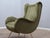 Italian Green Velvet Armchair in the style of Zanuso, 1950s For Sale - Image 4 of 11