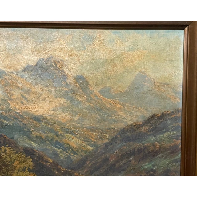 Antique 19th Century F. Braitner Farming Landscape Realism Oil Painting Canvas For Sale In New York - Image 6 of 16