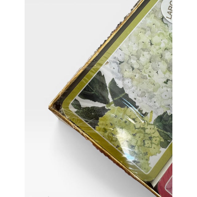 Plastic Caspari Endless Summer Double Deck Bridge Playing Cards Jumbo Type For Sale - Image 7 of 8