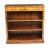 Vintage Sheraton Revival Low Burr Walnut Open Bookcase For Sale - Image 12 of 13