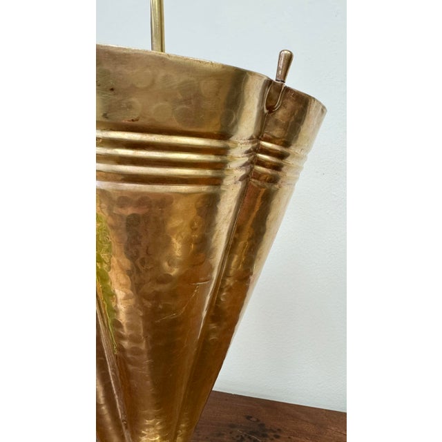 Vintage Brass Umbrella Stand For Sale In Kansas City - Image 6 of 6