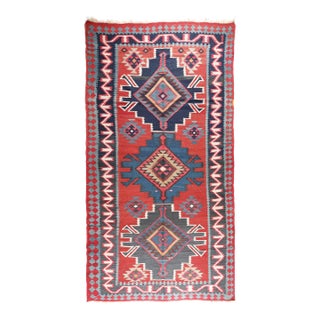 Antique Collectore Caucasian Shiravan Kilim For Sale