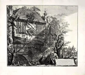 Giovanni Battista Piranesi, Sepulcher Regio, Or Consular, Etched Into the Cliff, 1764