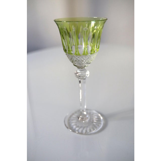 Blue Crystal Tommy Glasses from Saint-Louis, 1930s, Set of 6 For Sale - Image 8 of 18