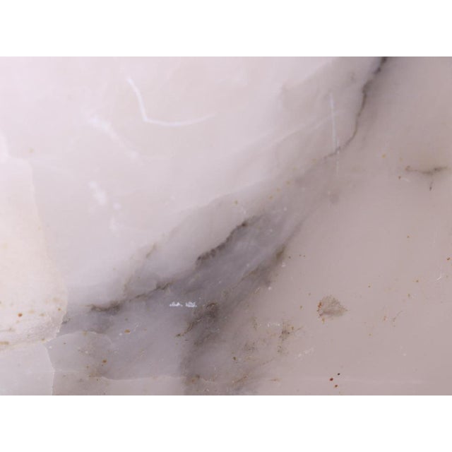 French Art Deco Ceiling Light in Carved Alabaster, 1920s For Sale - Image 12 of 13