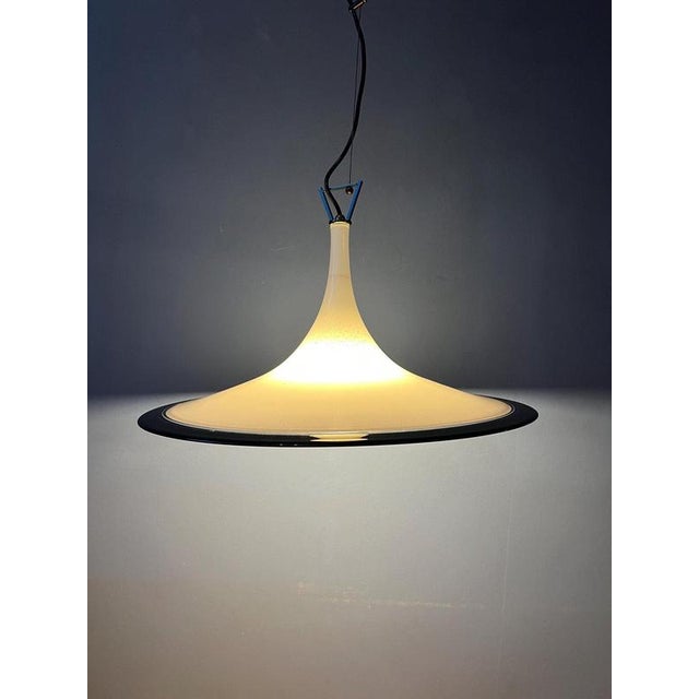 Vintage Murano Glass Witch Hat Pendant Lamp For Sale - Image 4 of 11