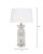 Hollywood Regency Lifestyle by JY Isla Glass & Acrylic Table Lamp For Sale - Image 3 of 5