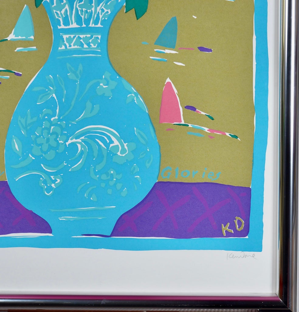Ken Done Morning Glories シルクスクリーン 直筆サイン Mid 20th Century Screenprint by Australian Artist Ken Done, Titled
