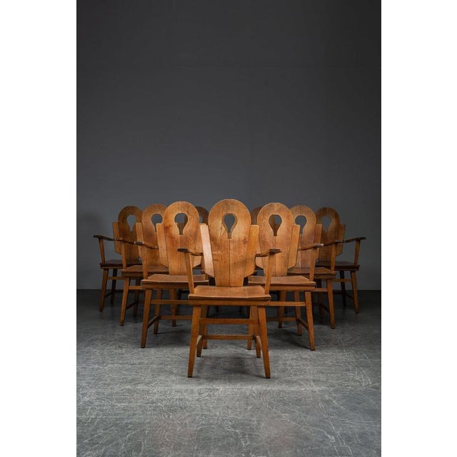 Sculptural Dining Chairs, 1960s, Set of 10 For Sale - Image 18 of 18