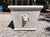 Light Gray Vintage Cast Concrete Lions Head Planter For Sale - Image 8 of 12