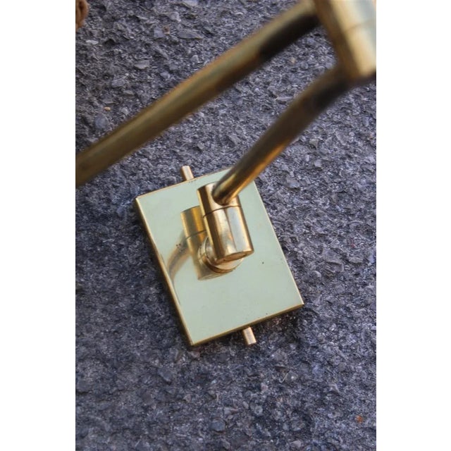 1970s Brass and Straw Bedside Lamps, Italy, 1970s, Set of 2 For Sale - Image 5 of 16