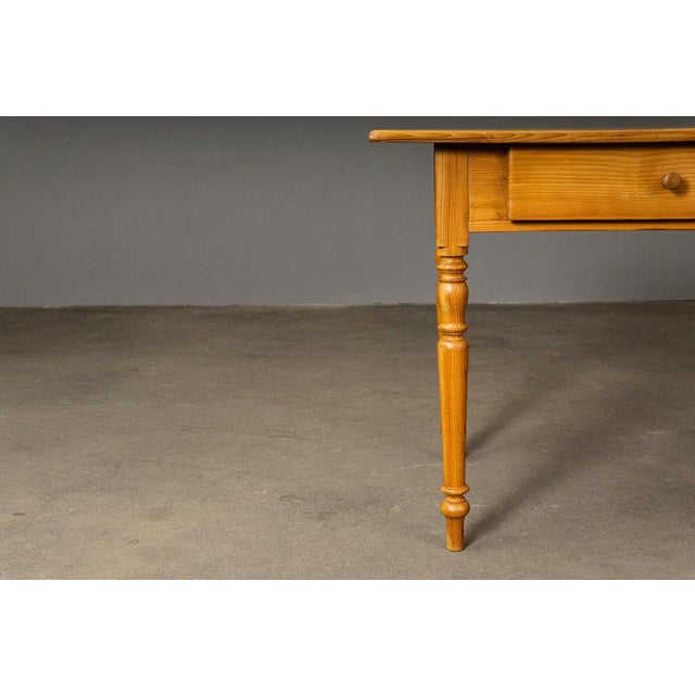 Biedermeier Style Table in Pine For Sale - Image 14 of 16