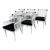 Cb2 Mae Rattan Dining Armchairs, Set of Six For Sale