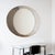 Large Oval Steel Wall Mirror, 1970 For Sale - Image 6 of 9