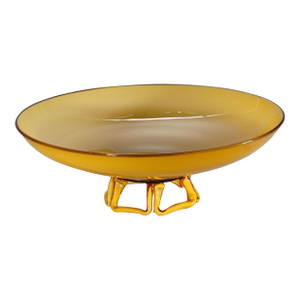 Great Vetro Incamiciato Glass Plate Murano 1930s