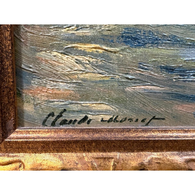 Green Oversized Claude Monet "The Tulip Field, Holland" Limited Edition Artist-Enhanced Framed Canvas - #731/980 For Sale - Image 8 of 9