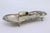 Metal Silver Morrões Tray and Scissors with Chiseled Floral Reliefs and Engraved Center, Set of 2 For Sale - Image 7 of 7