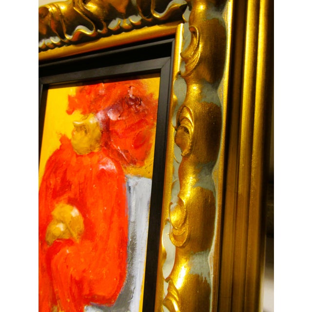 Mark Kanovich Terra-Cotta and Acrylic Painting Wood Panel Signed Dated 2012 Coa For Sale In Miami - Image 6 of 13