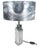 Metal Table Lamp with Lampshade in the style of Reggiani, 1970s For Sale - Image 7 of 10