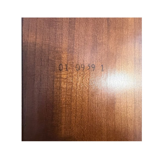 Chestnut **Sligh “Wilton” Grandfather Clock**Skeleton Dial, Triple Chime, Flame Mahogany**OBO** For Sale - Image 8 of 10