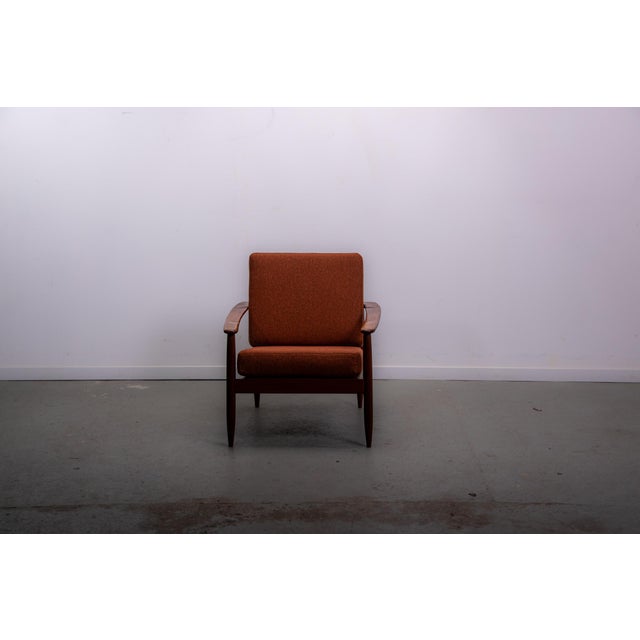 Mid-Century Modern Easy Chair in Teak and Cane, 1970 For Sale - Image 4 of 13