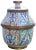 Moroccan Moroccan Ceramic Lidded Bowl With Arabesque For Sale - Image 3 of 12