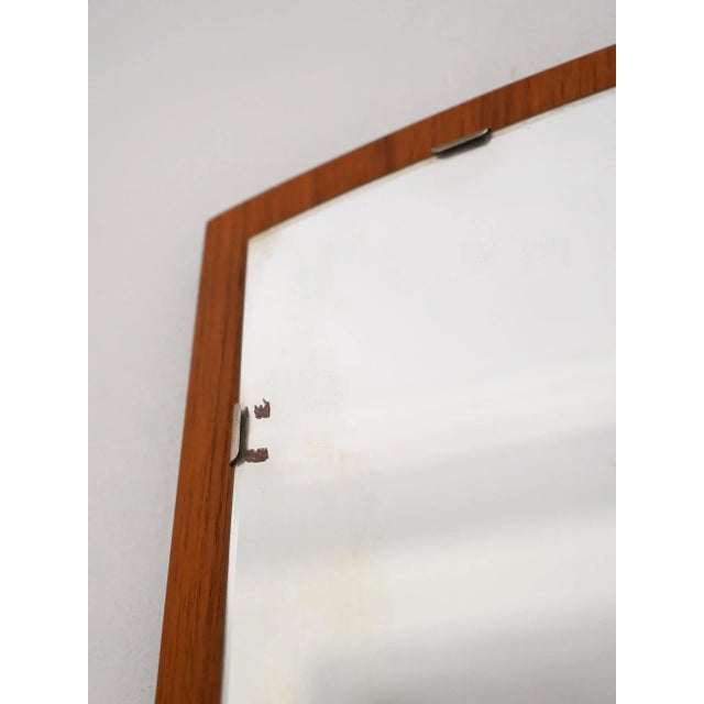 1960s Vintage Scandinavian Teak Mirror, 1960s For Sale - Image 5 of 7
